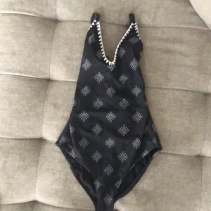 Roxy Black tie back one piece